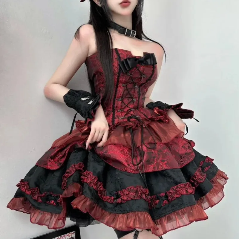 Vue 4 — Robe Lolita Rouge