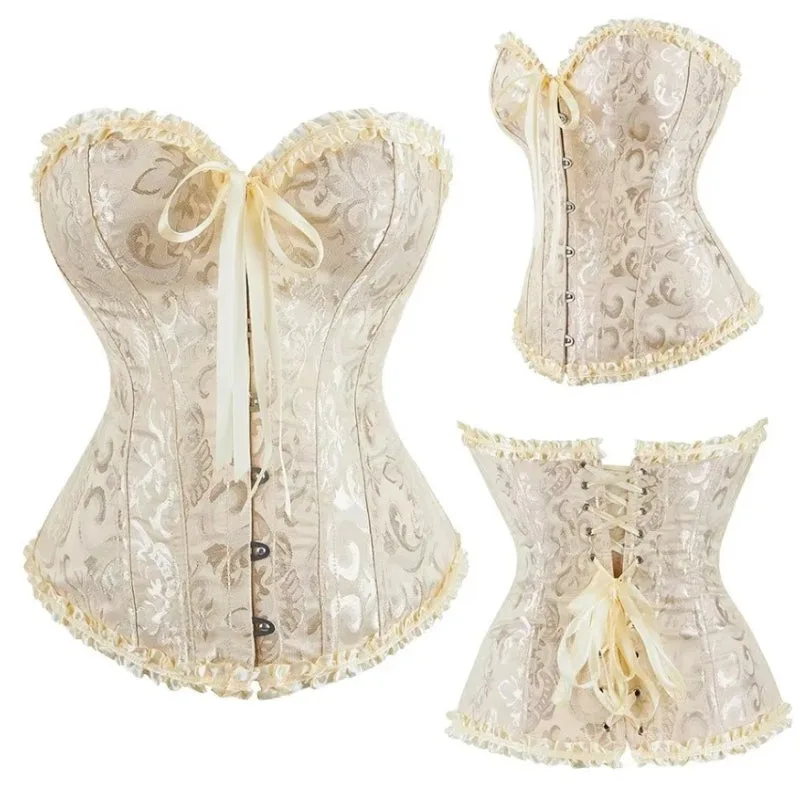 Vue 3 — Corset Steampunk Brocart