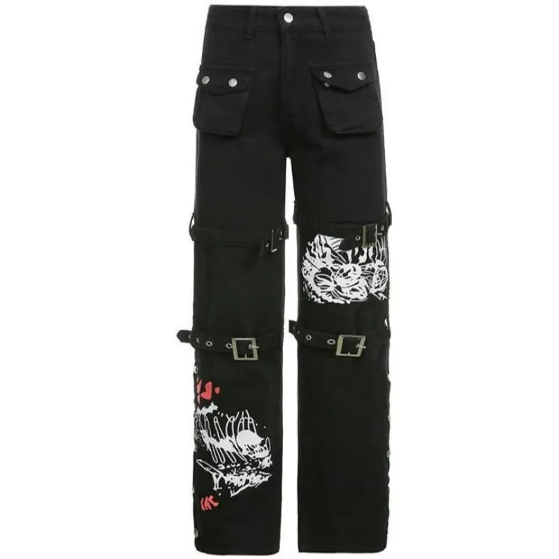 Vue 4 — Pantalon Steampunk Cyber Gothique