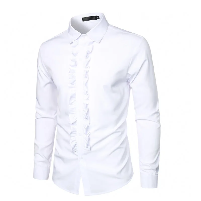 Vue 4 — Chemise à Volant Homme