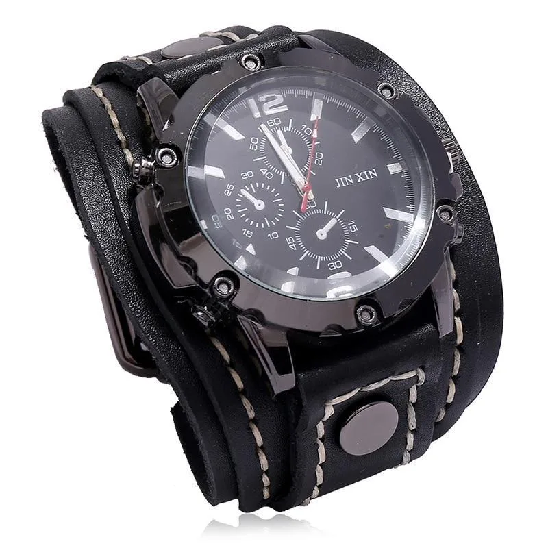 Vue 9 — Montre Bracelet de Force en Cuir