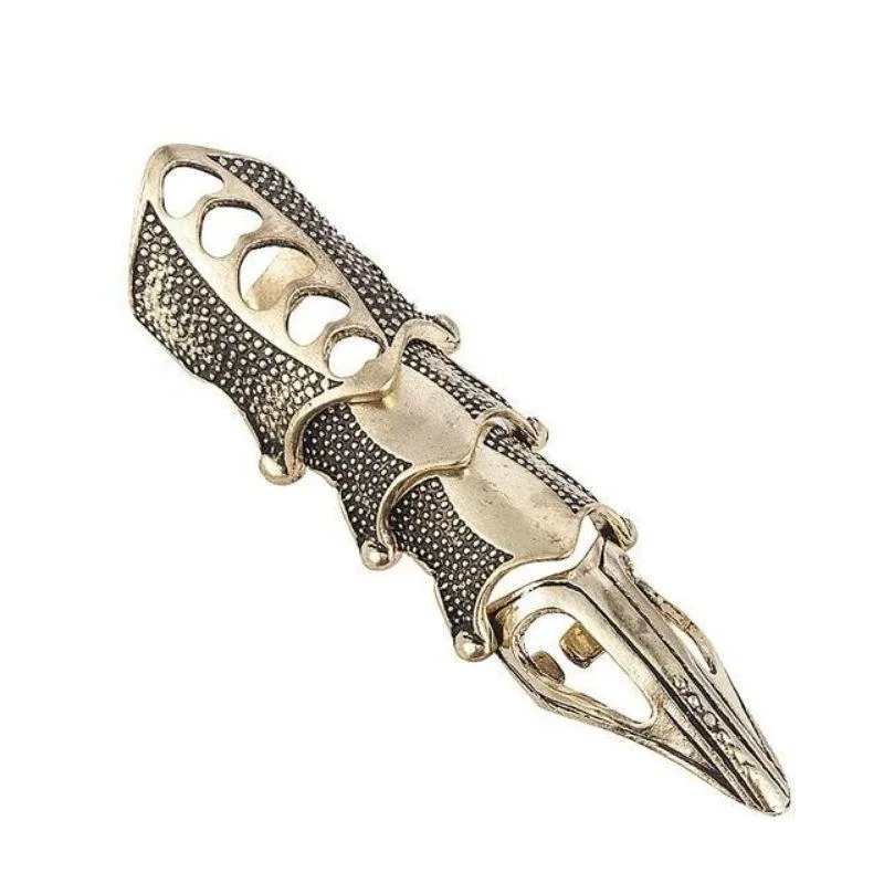 Vue 4 — Bague Armure Steampunk