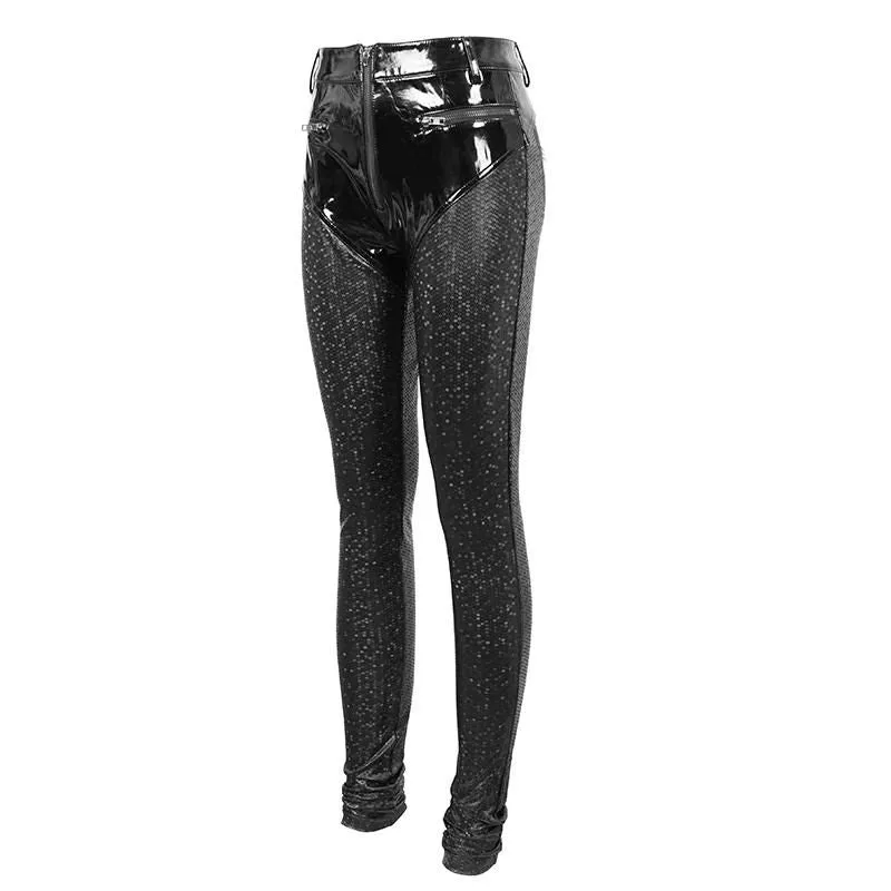 Vue 6 — Pantalon Gothique Rock Femme