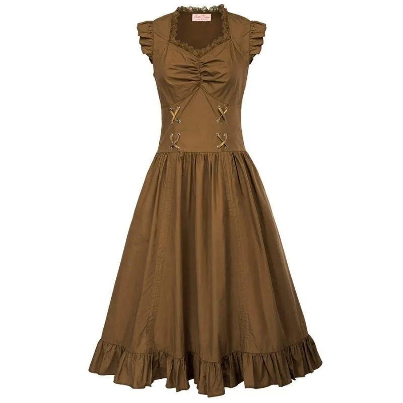 Longue Robe Marron Steampunk Longue Robe Marron Steampunk