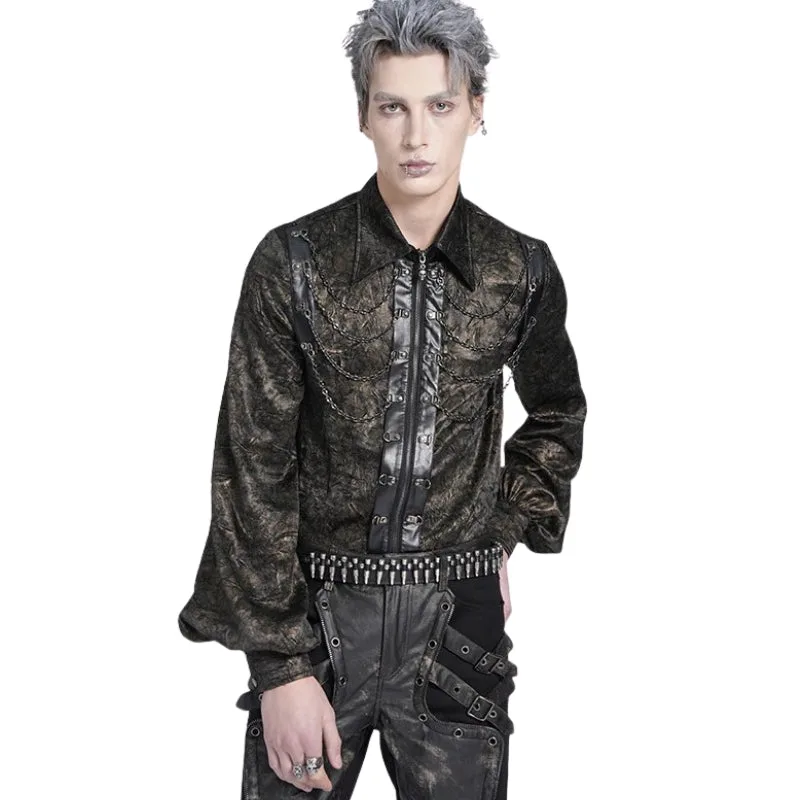 Vue 9 — Chemise Steampunk Marron