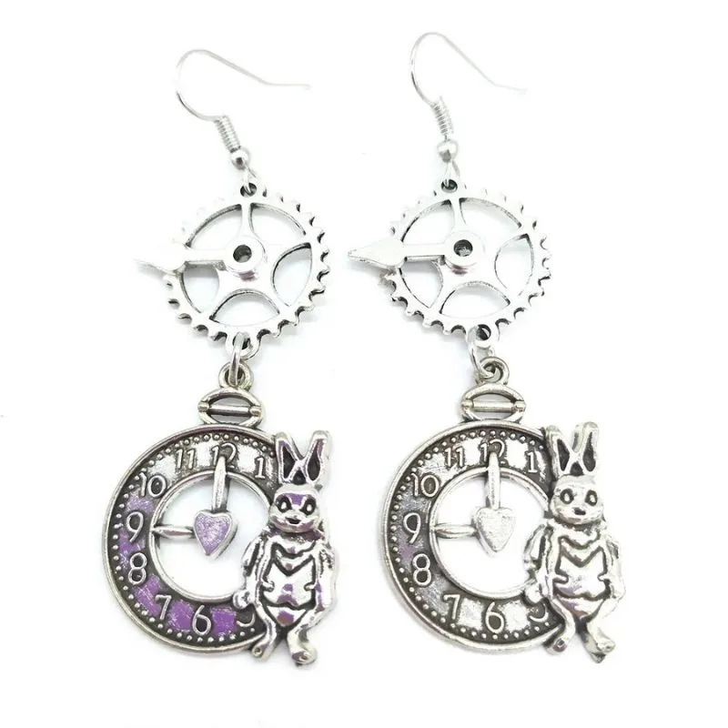 Vue 2 — Boucles d'Oreilles Pendantes Steampunk