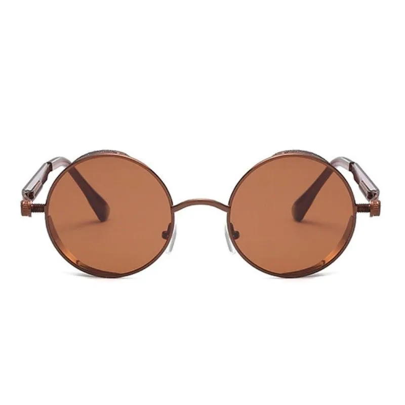 Vue 12 — Lunettes de Soleil Rondes en Métal