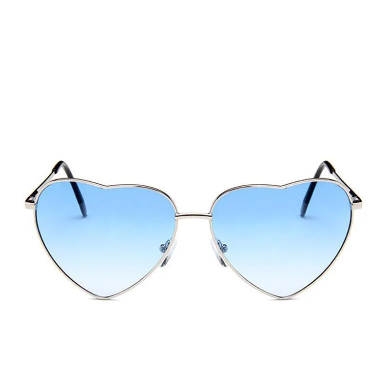 Vue 2 — Lunettes de Soleil Cœur Bleues