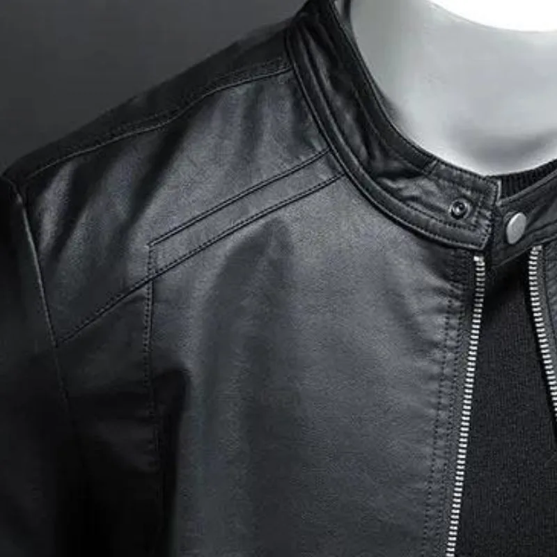 Vue 6 — Veste Motard Simili PU Homme