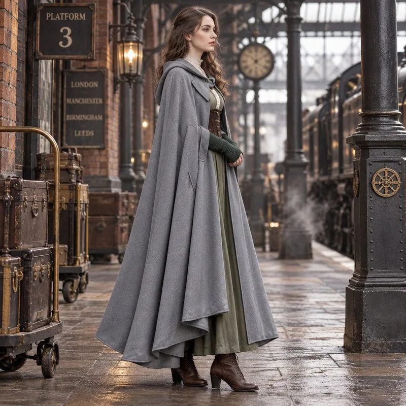 Vue 6 — Manteau Cape Vintage