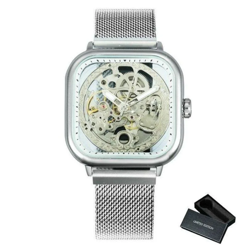 Vue 9 — Montre Steampunk Mécanisme Apparent