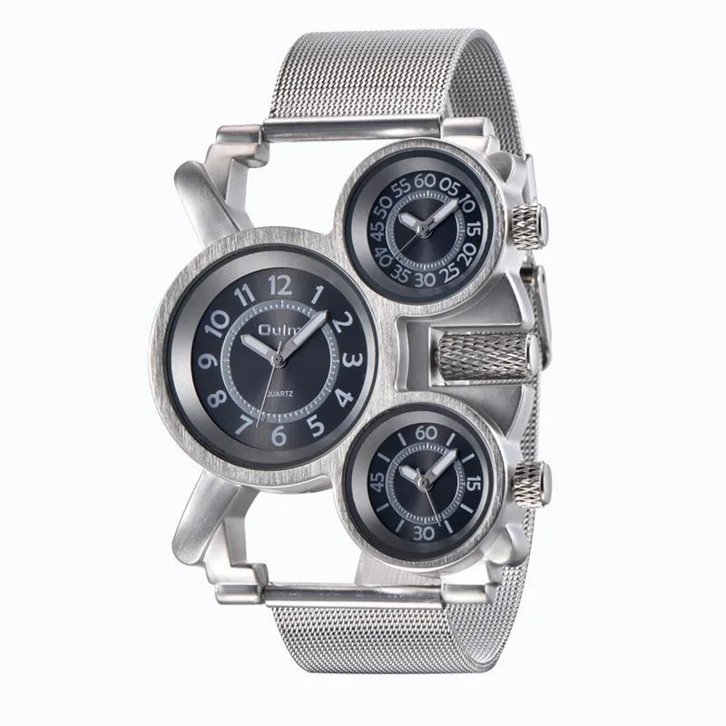 Vue 3 — Montre Steampunk 3 Cadrans Homme