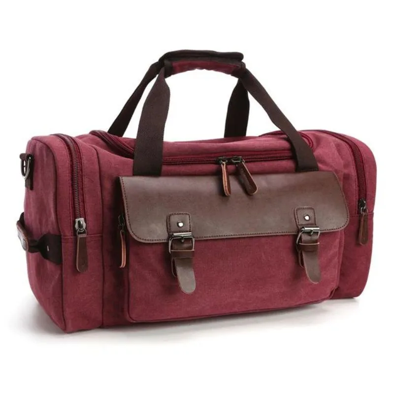 Vue 5 — Sac de Voyage Toile Vintage
