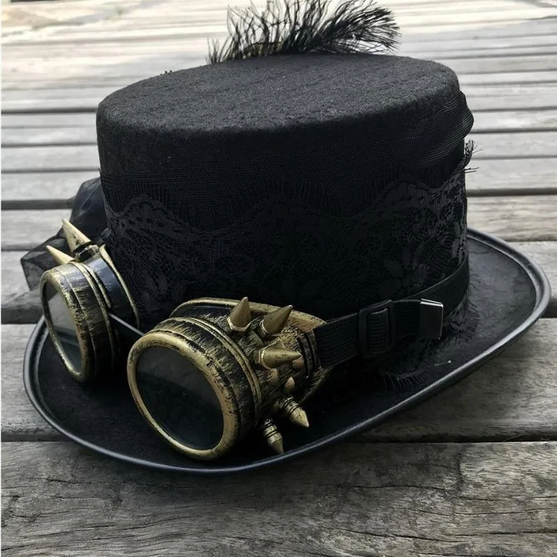 Vue 2 — Chapeau Steampunk Dentelle