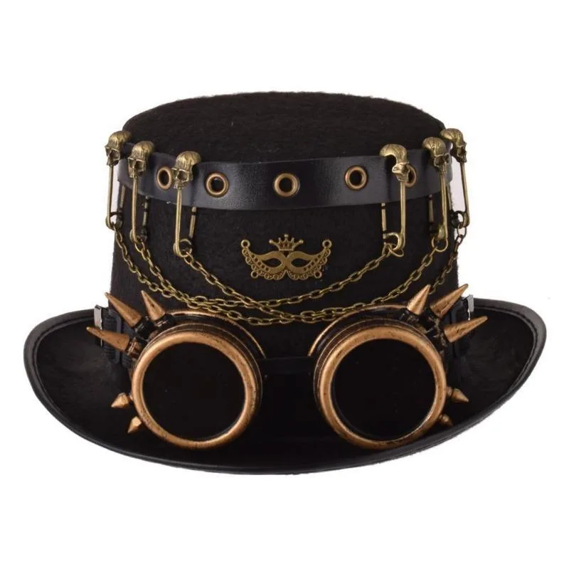Chapeau Steampunk Haut de Forme Cabaret