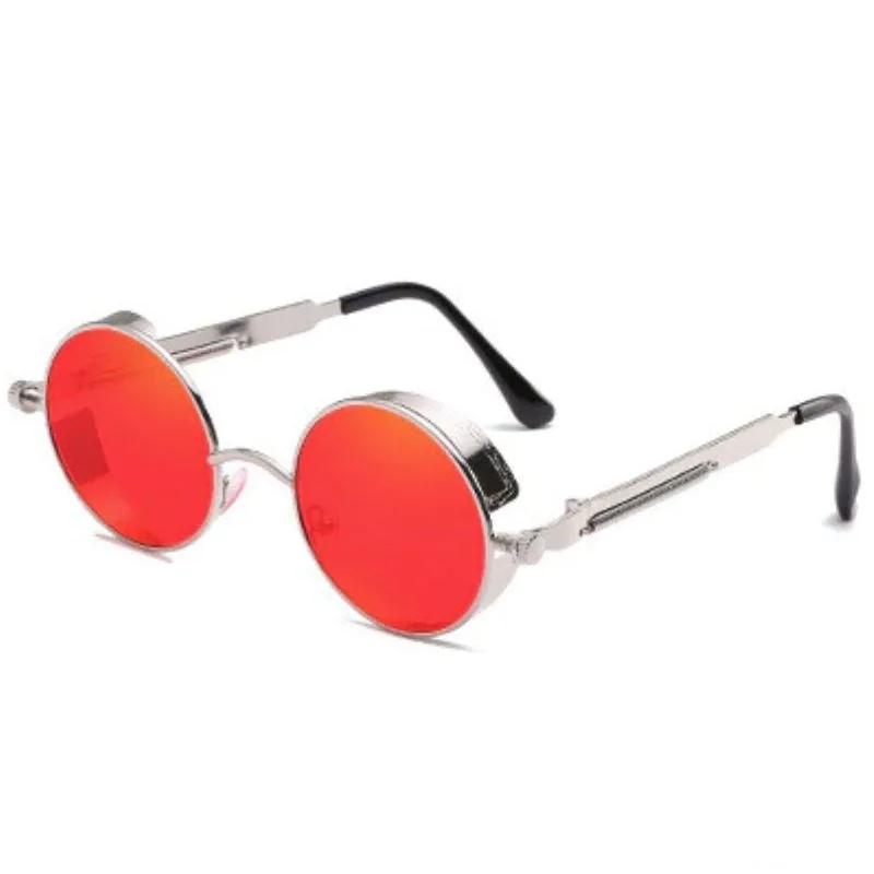 Vue 3 — Lunettes de Soleil Rondes en Métal