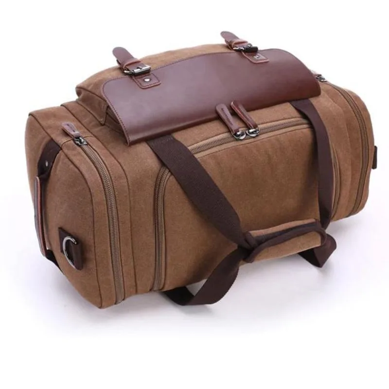 Vue 11 — Sac de Voyage Toile Vintage