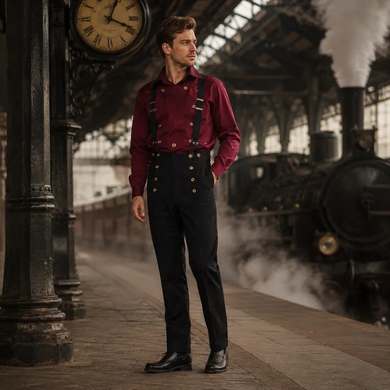 Vue 12 — Pantalon à Pince Victorien Homme