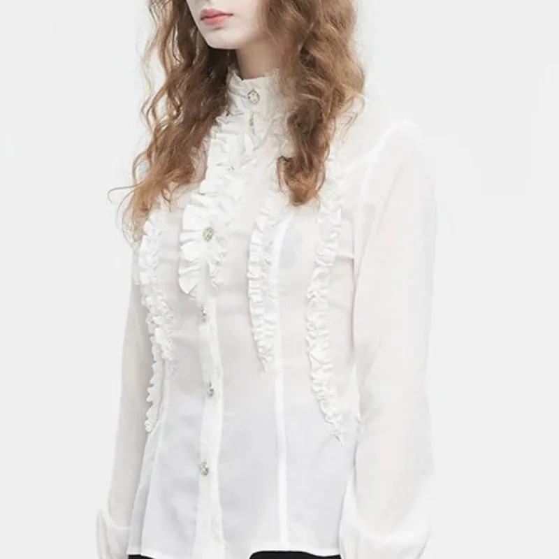 Vue 3 — Blouse Victorienne Femme