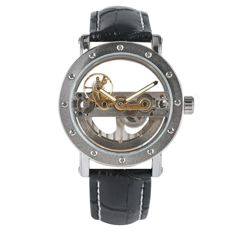 Vue 5 — Montre Homme Squelette Transparent