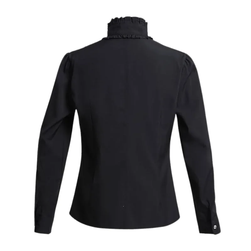 Vue 5 — Chemise Steampunk Noire Femme