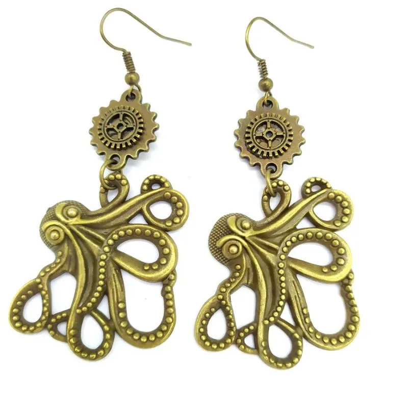 Vue 9 — Boucles d'Oreilles Pendantes Steampunk