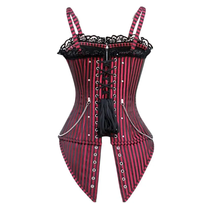 Vue 2 — Corset Steampunk Vintage Serre Taille