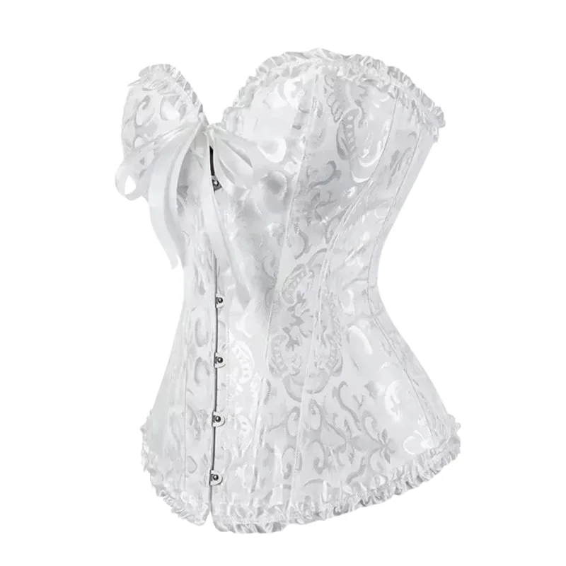 Vue 8 — Corset Steampunk Blanc