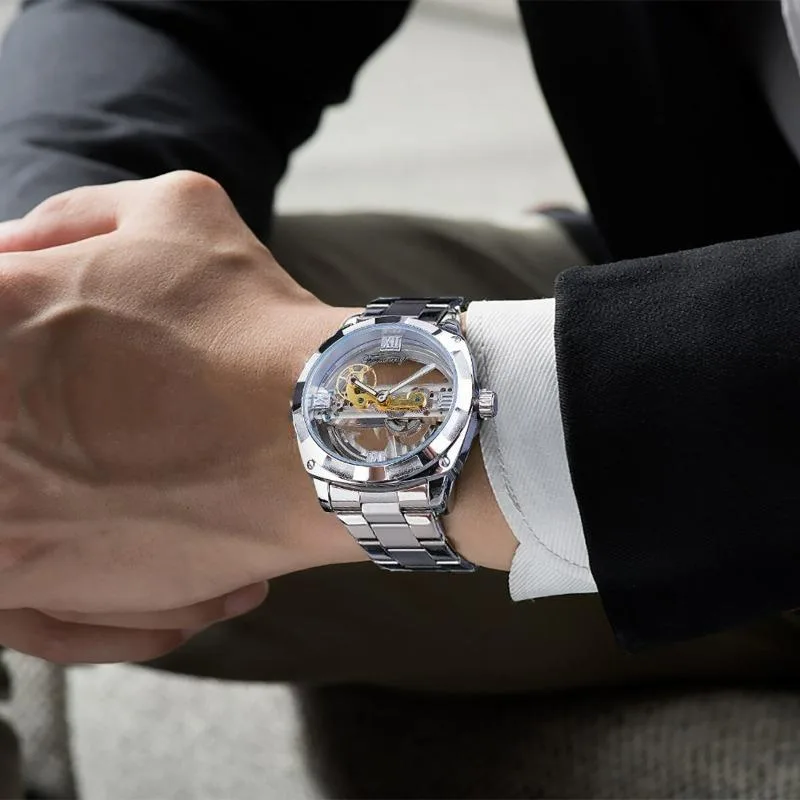 Vue 2 — Montre Steampunk Cadran Transparent