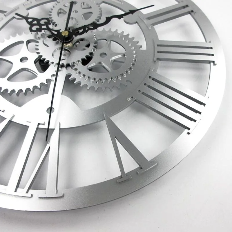 Vue 3 — Horloge Steampunk Vintage Grise