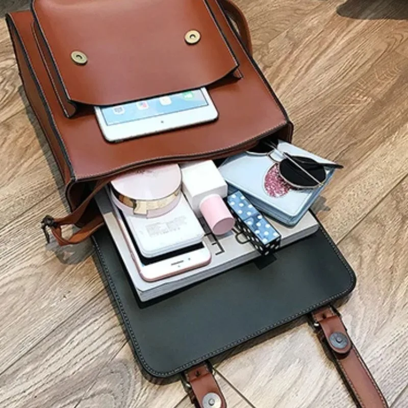Vue 7 — Cartable Steampunk en PU