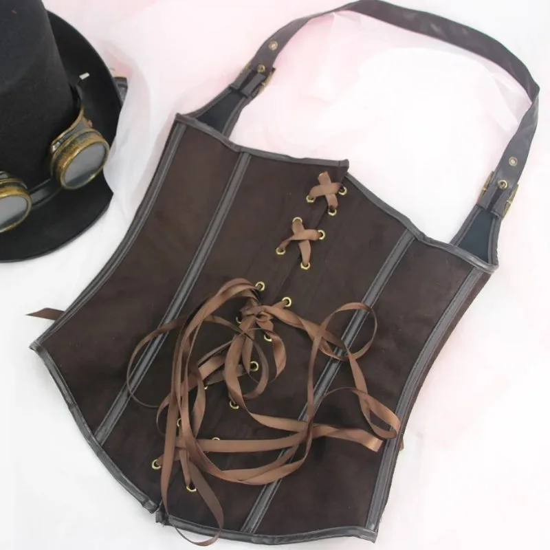 Vue 6 — Corset Steampunk en Simili