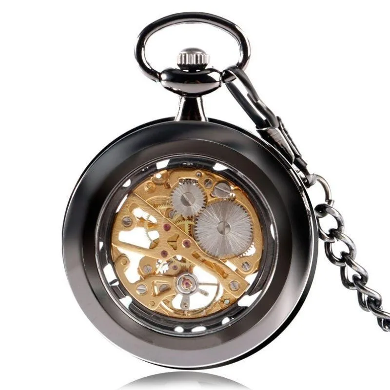 Vue 2 — Montre à Gousset Mécanique Squelette