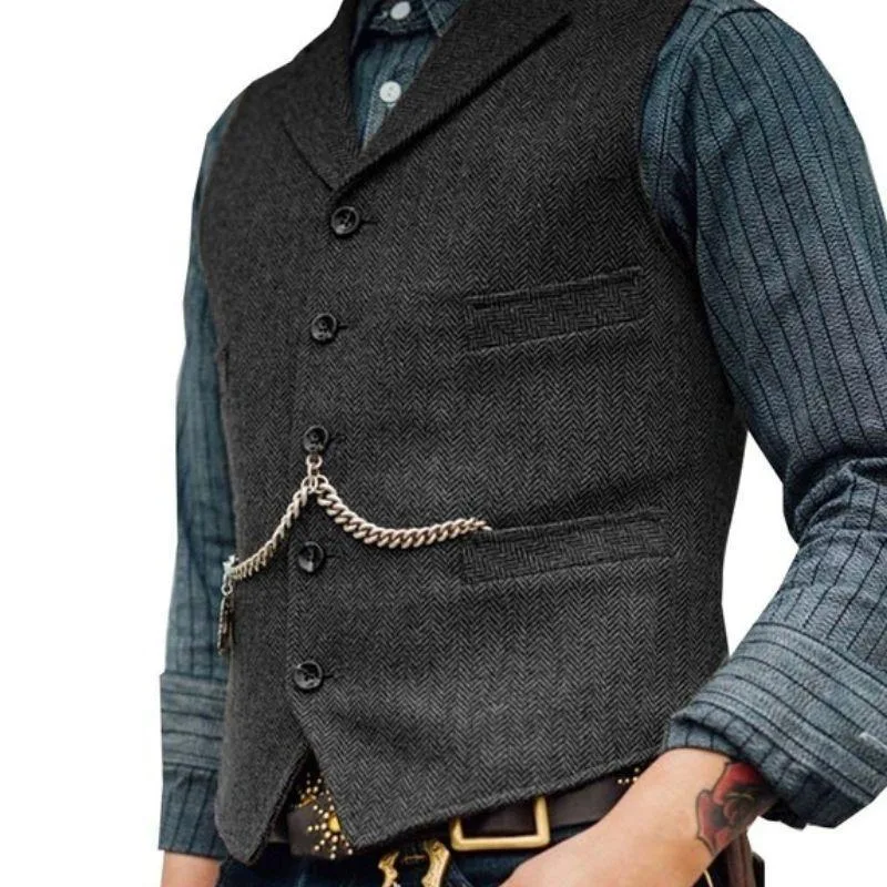 Gilet Steampunk Homme Sans Manche