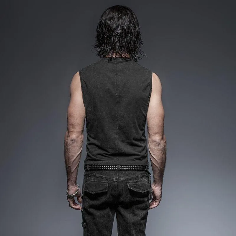 Vue 6 — Corset Steampunk Homme à Lacets