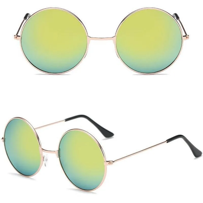 Vue 6 — Lunettes de Soleil Rondes Vintage Femme