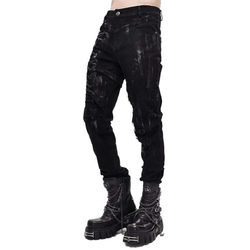 Vue 4 — Jean Steampunk Gothique Homme