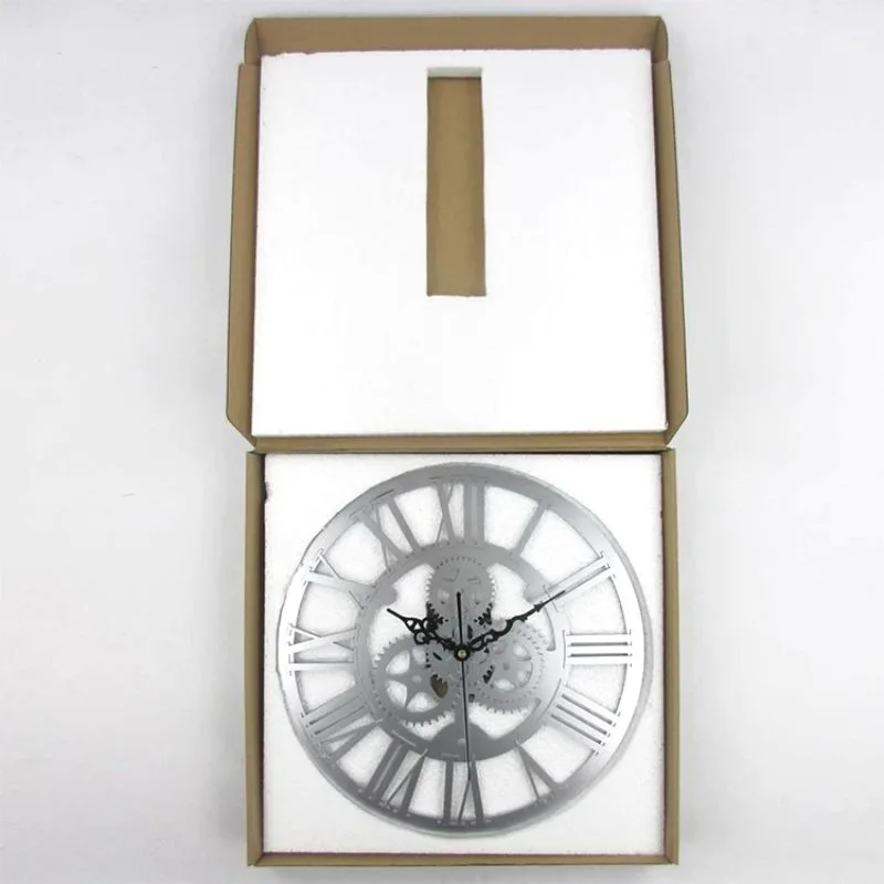 Vue 7 — Horloge Steampunk Vintage Grise