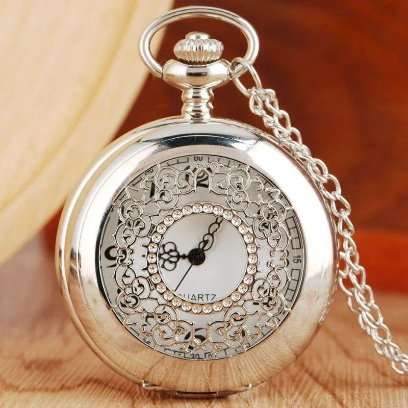 Vue 6 — Montre Gousset Pendentif Femme Argent
