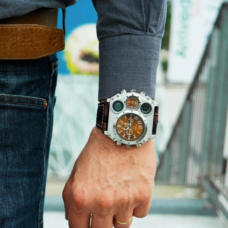 Vue 7 — Montre Steampunk Boussole Homme