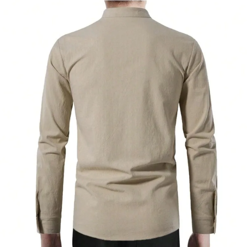 Vue 6 — Chemise Col à Lacet Homme