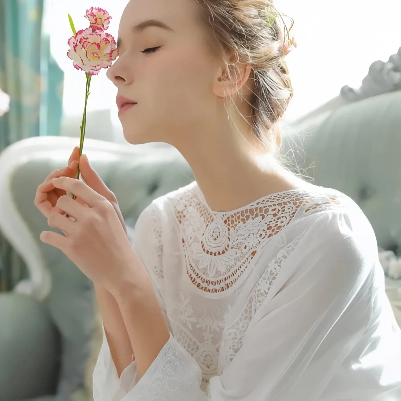 Vue 4 — Chemise de Nuit Style Victorien