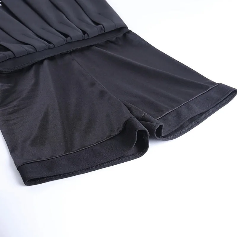 Vue 4 — Jupe Courte Gothique Noire