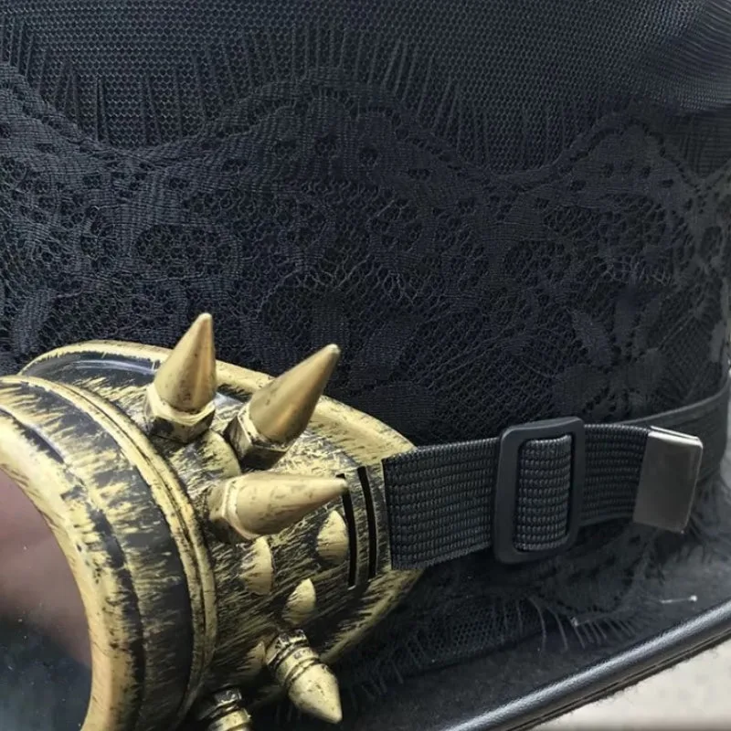 Vue 3 — Chapeau Steampunk Dentelle