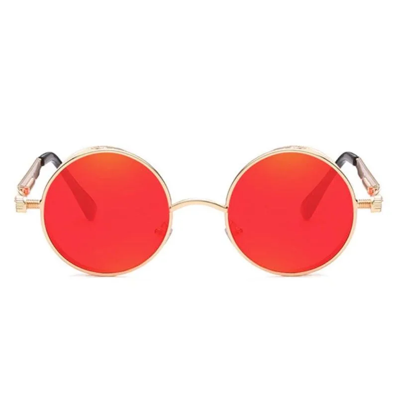 Vue 2 — Lunettes de Soleil Rondes en Métal
