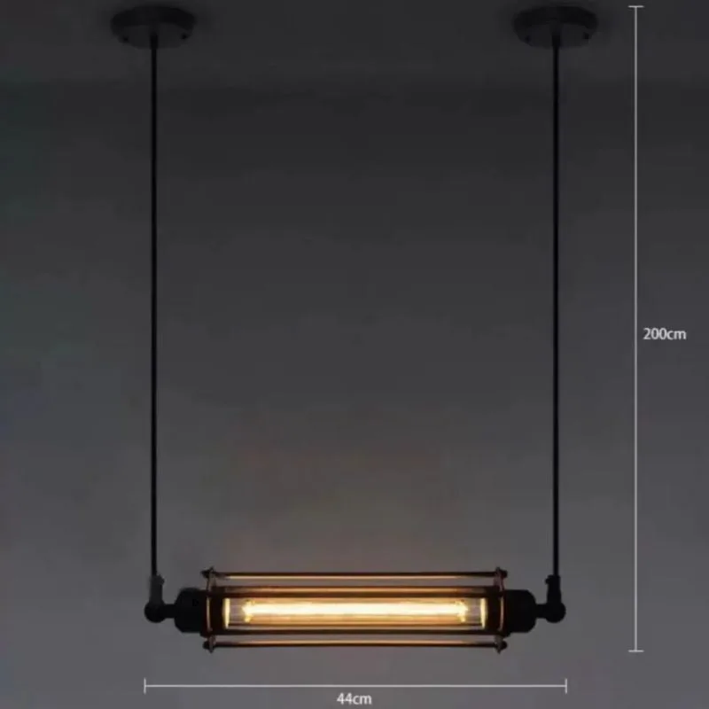 Vue 4 — Lampe Steampunk Tube Industrielle