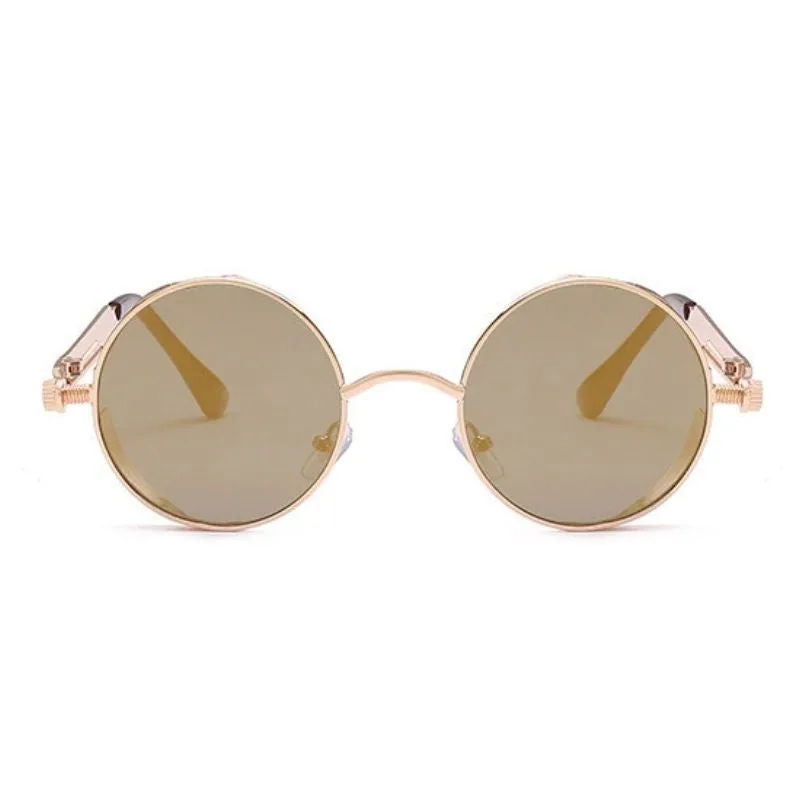Vue 10 — Lunettes de Soleil Rondes en Métal