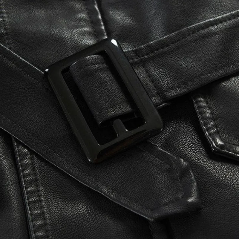 Vue 8 — Veste Steampunk Homme en PU
