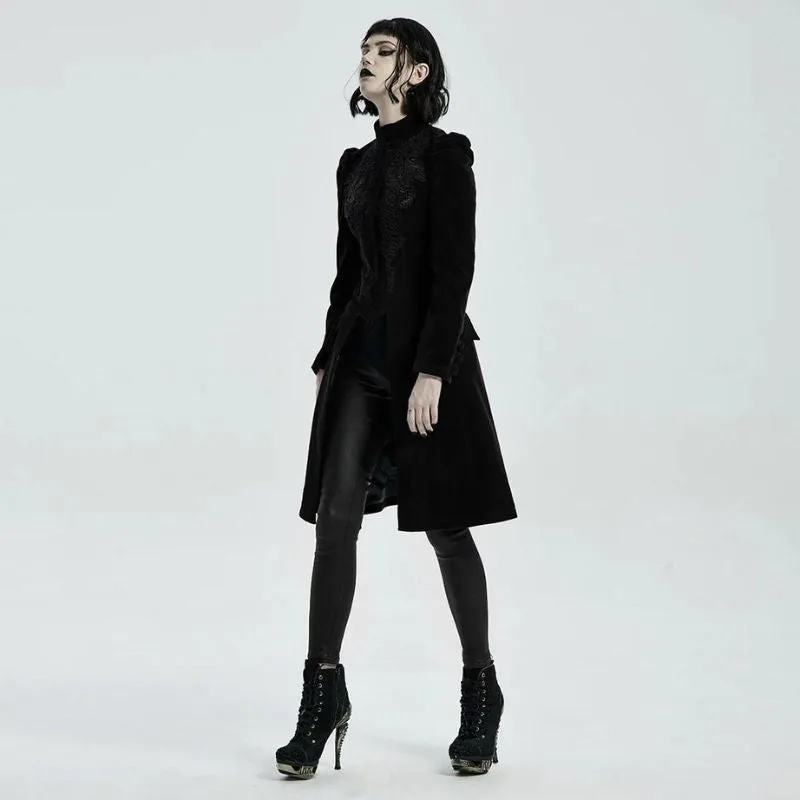 Vue 3 — Manteau Redingote Femme Gothique