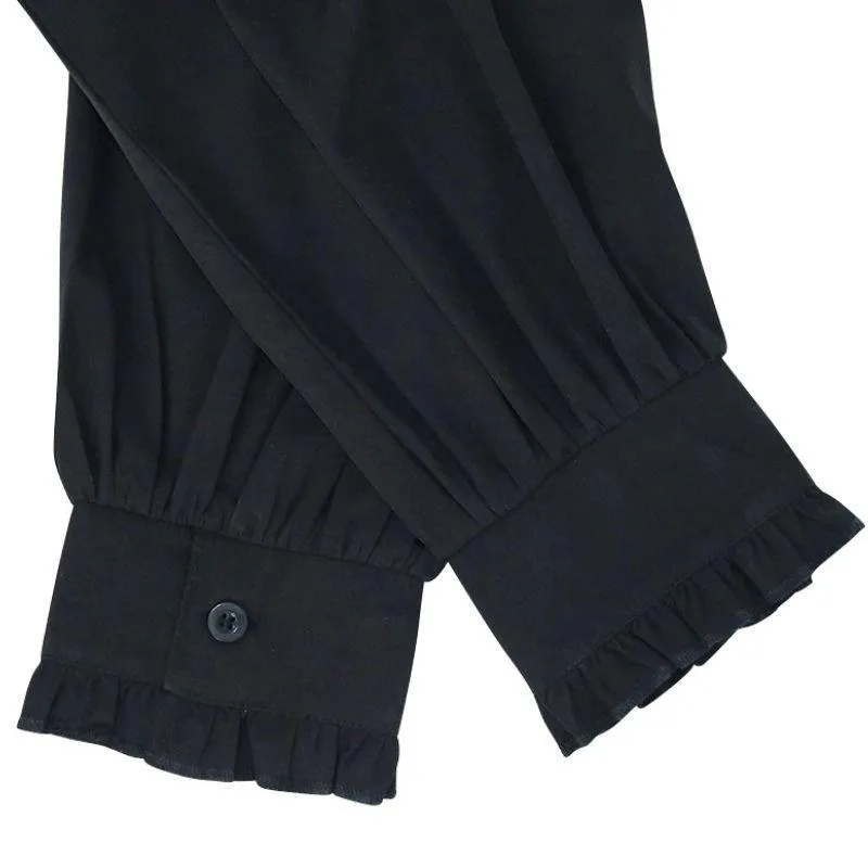 Vue 7 — Chemise Victorienne Col Jabot Homme